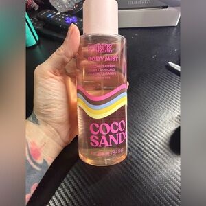 PINK Victoria's Secret Coco Sands Body Mist - Pink and Yellow